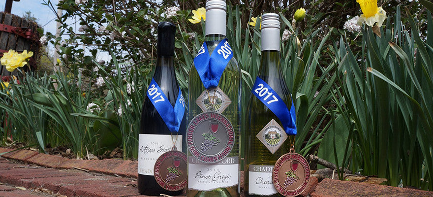 Chaddsford Takes Home Three Medals at Finger Lakes International Wine Competition